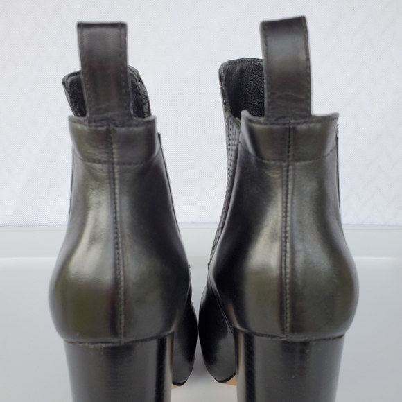 SOLD Alexander Wang Black Platform Anabela Bootie Sz 38 - Picture 8 of 16